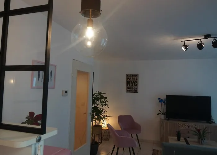 Le Pompidou T2 pour 2 à 4 pers avec parking privé&balcon Place Ney